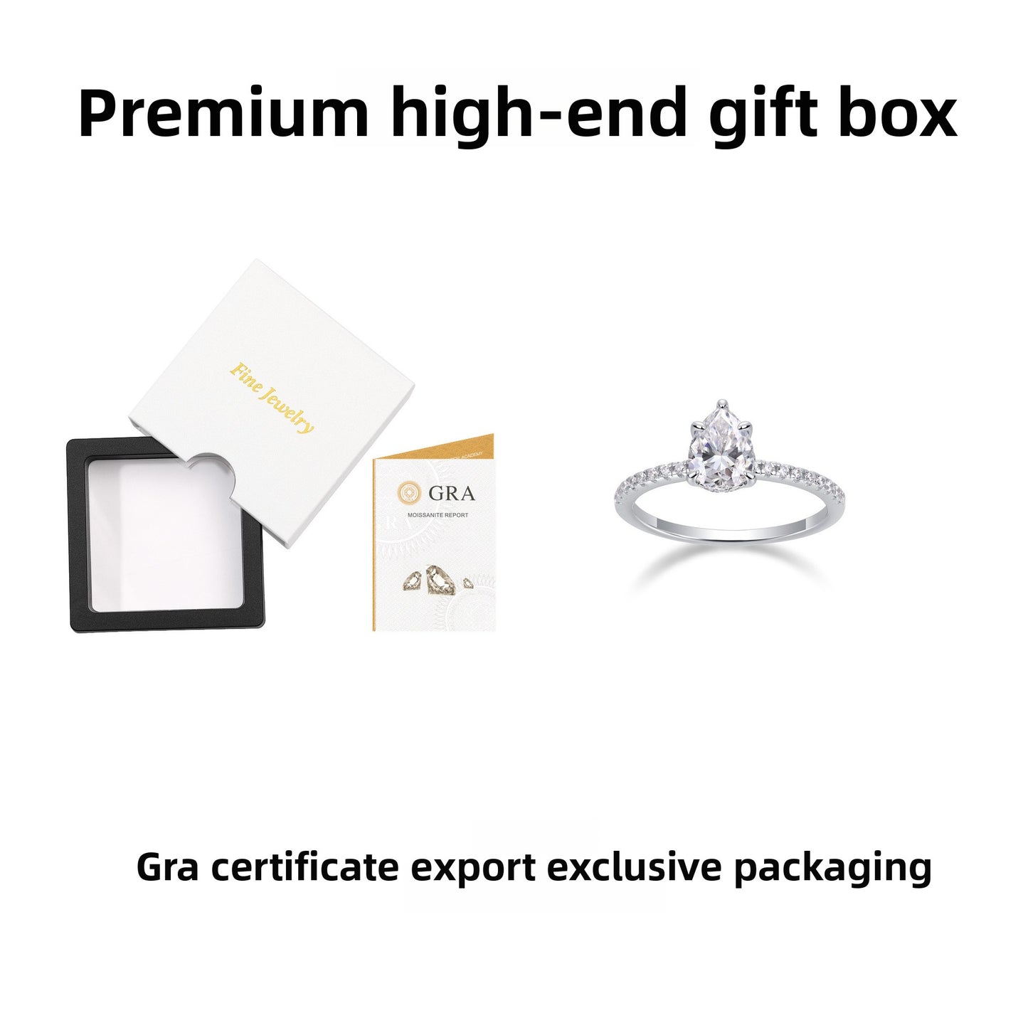 Moissanite 925 Sterling Silver Irregular Ring