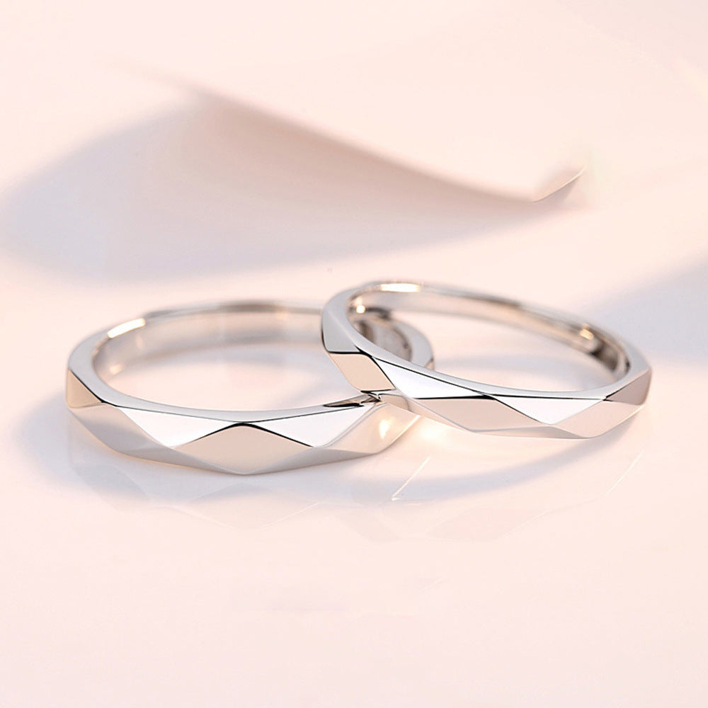 Silver Adjustable Couple Rings