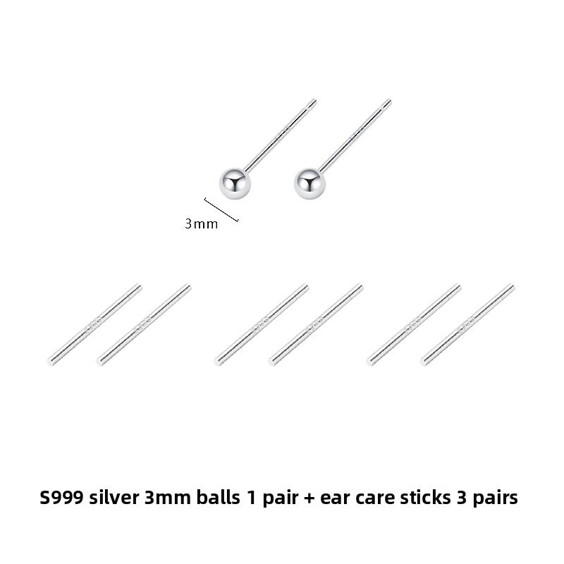 Sterling Silver Earrings for Women, Hypoallergenic Studs and Ear Sticks