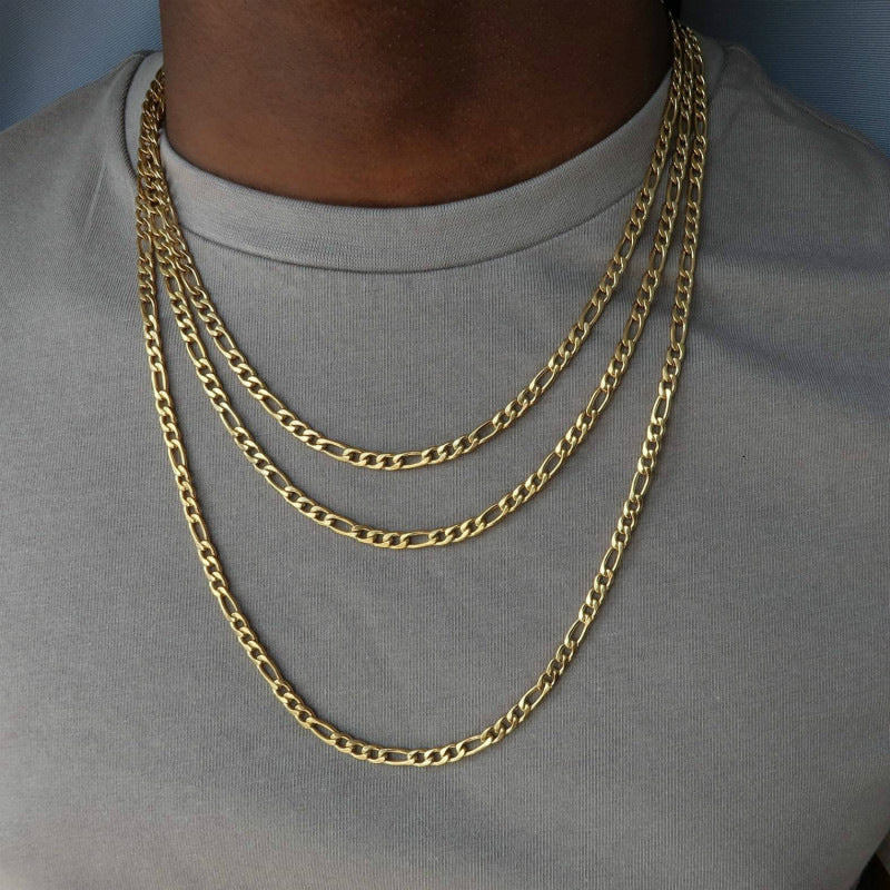 Metal Punk Chain Necklace for Men