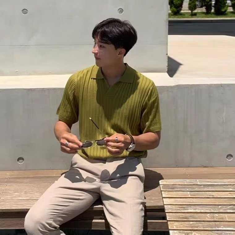 Men's Slim Fit Short Sleeve Polo Shirt