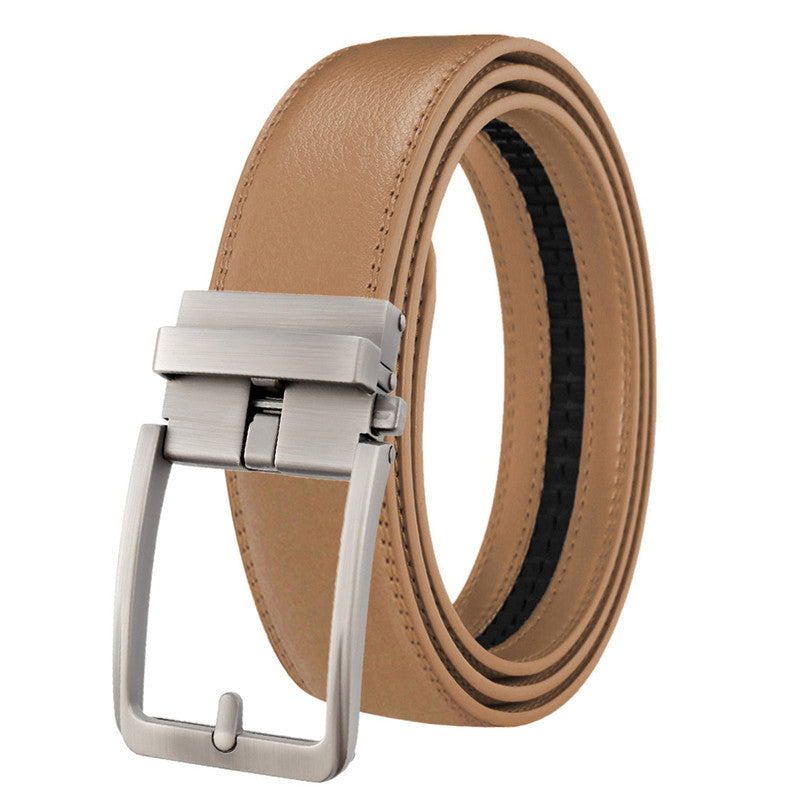 Genuine Leather Automatic Buckle Belt