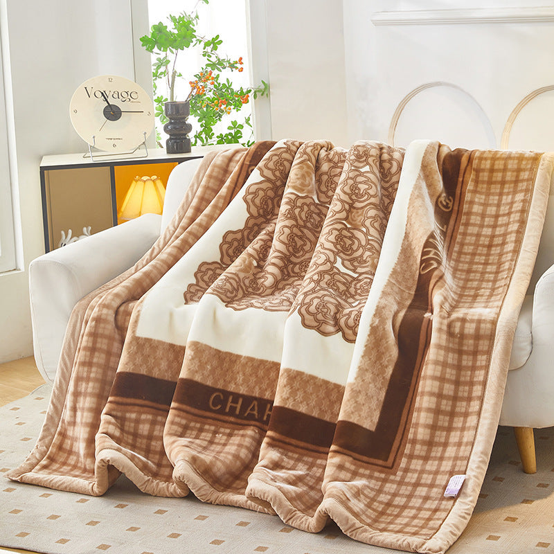 Thickened Raschel blanket