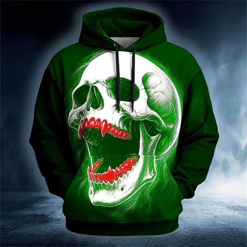 Men's 3D Print Hoodie Long Sleeve Pullover Streetwear