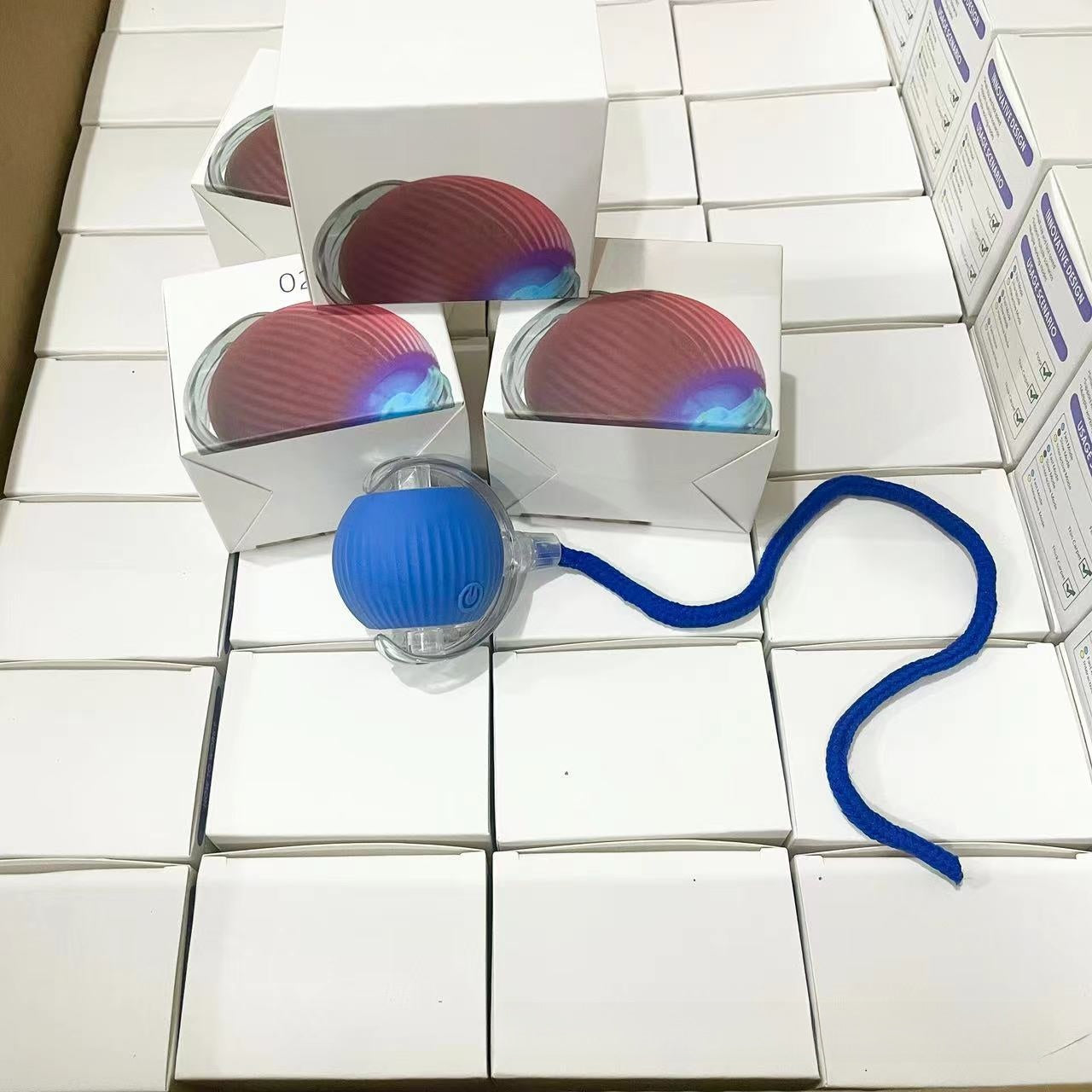 Automatic Self-Rolling Cat Toy Ball with Charging Cable