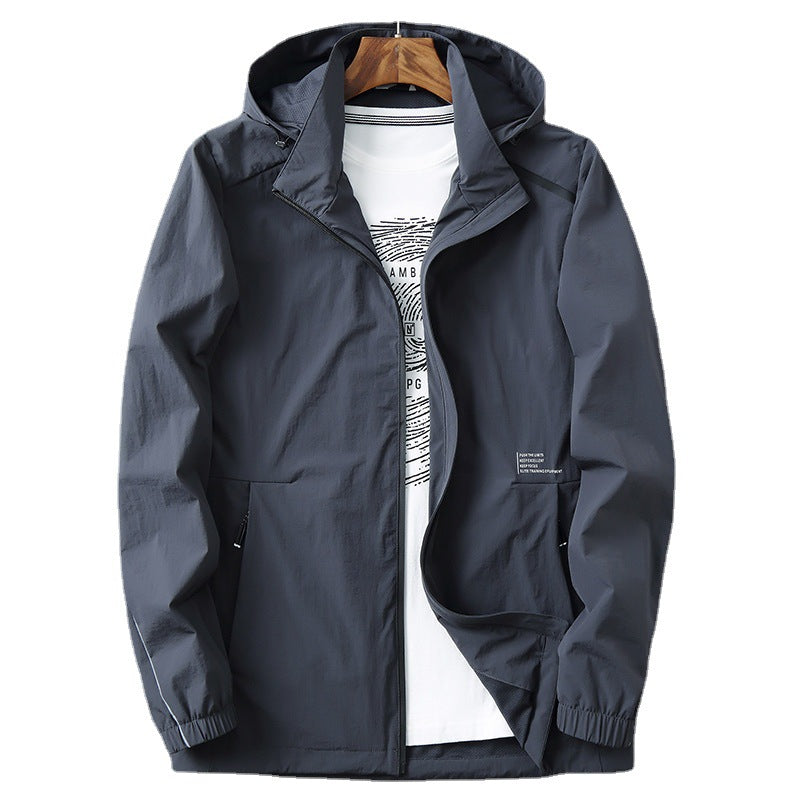 Men's Breathable Quick-Drying Hooded Jacket