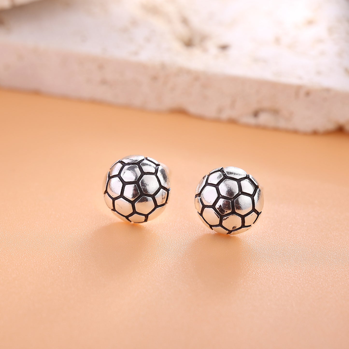 New Amazon Wholesale Sterling Silver Earrings Basketball Earrings Sports Earrings Football Copper Earrings Volleyball Baseball Earrings