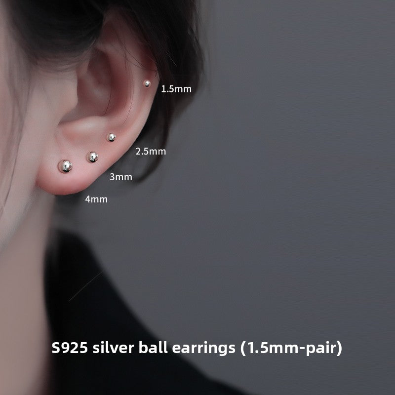 Sterling Silver Earrings for Women, Hypoallergenic Studs and Ear Sticks