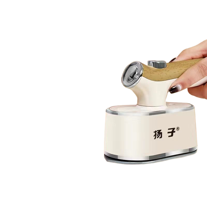 Handheld portable flat ironing machine