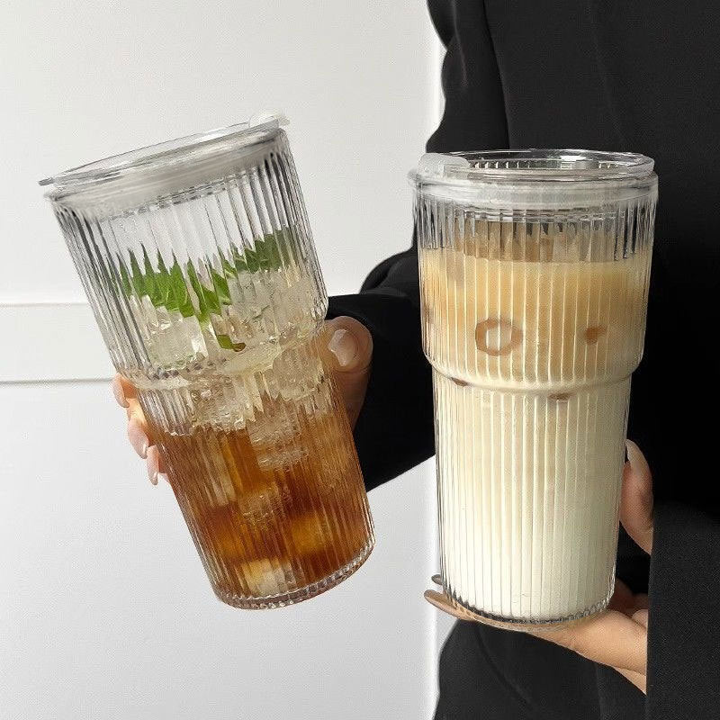 Vertical Pattern Glass Cup