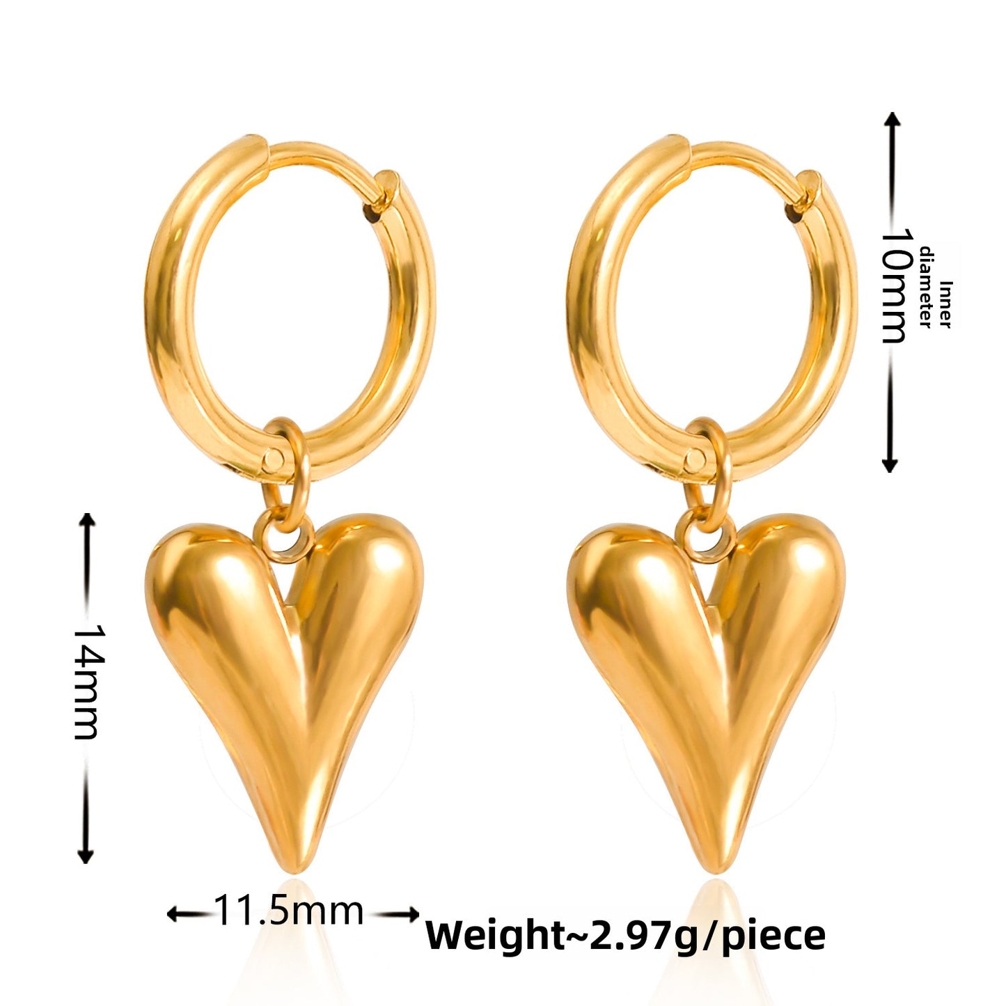 Circle-shaped multi-style earrings