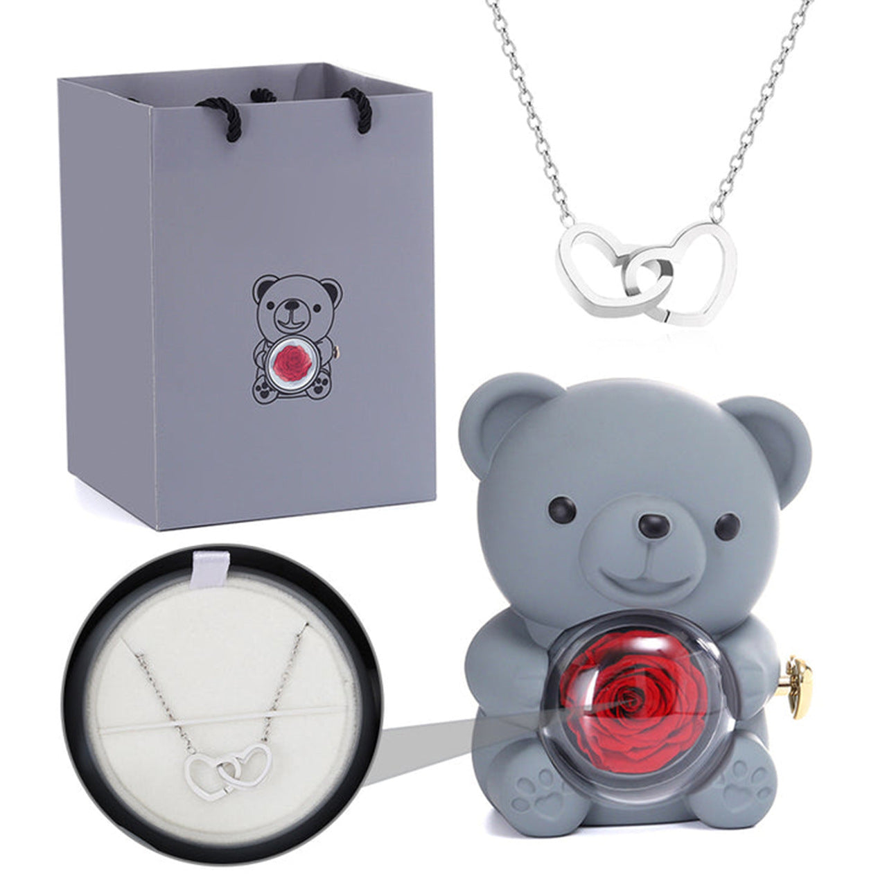 Teddy Bear Eternal Rose