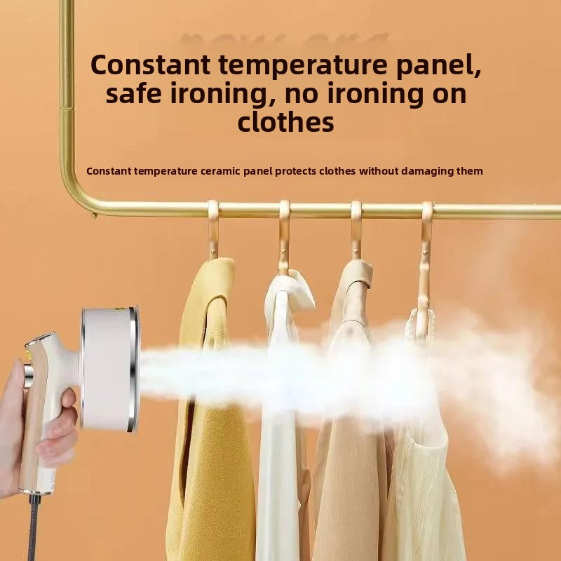 Handheld portable flat ironing machine