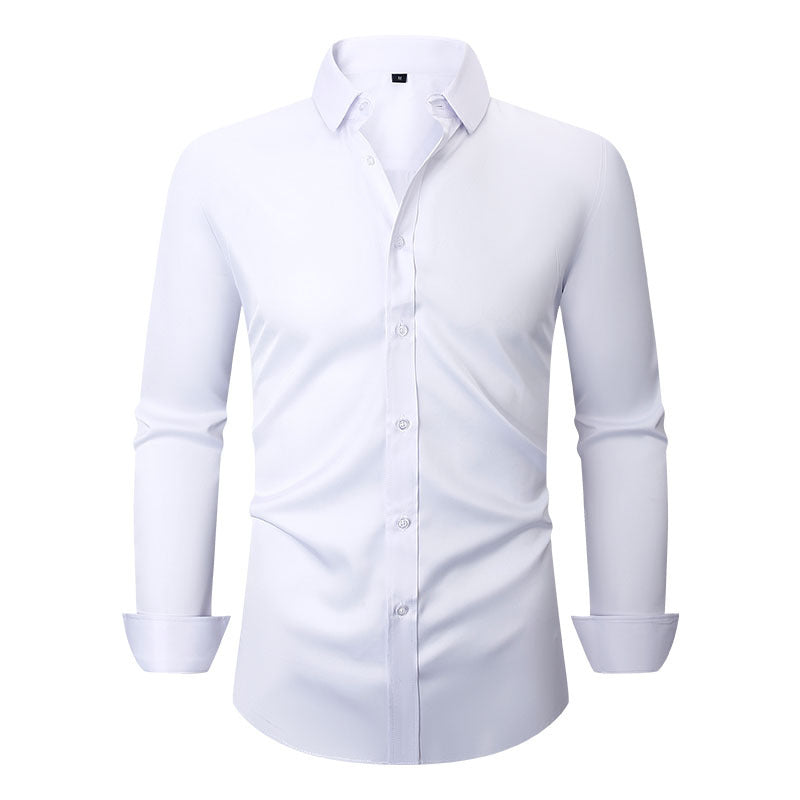 Men's Long Sleeve Business Shirt Four-Way Stretch