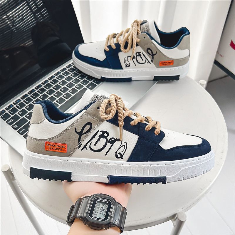 Men's Casual Lace-Up Board Shoes