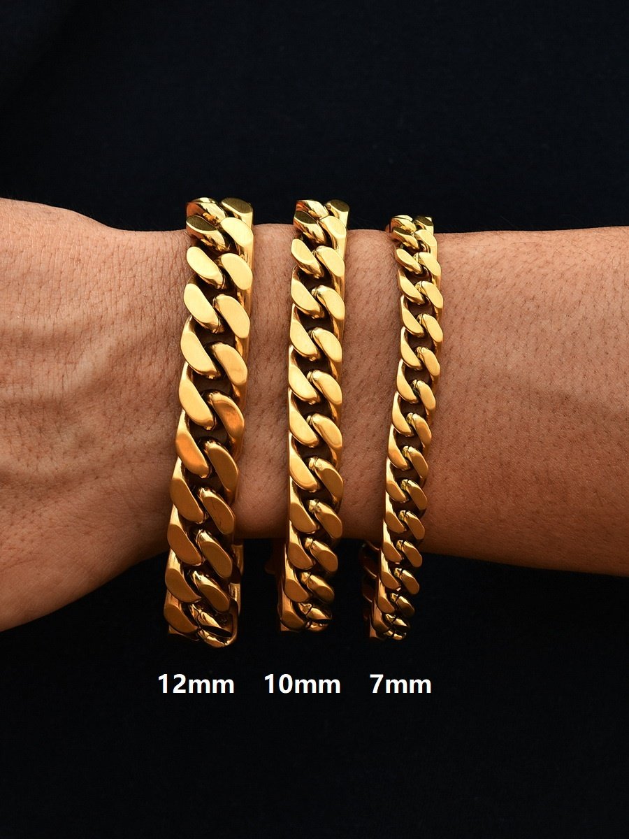 18K gold Cuban chain