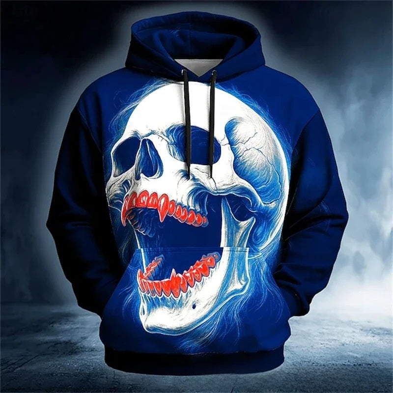 Men's 3D Print Hoodie Long Sleeve Pullover Streetwear