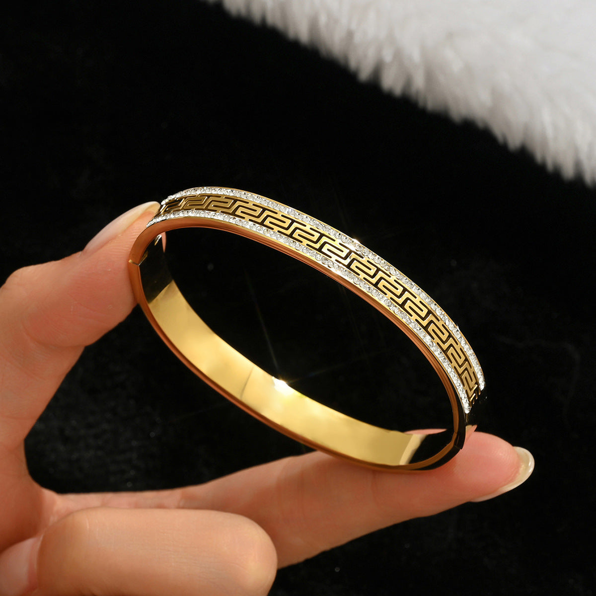 Fashion Stainless Steel Gold and Silver Bangles