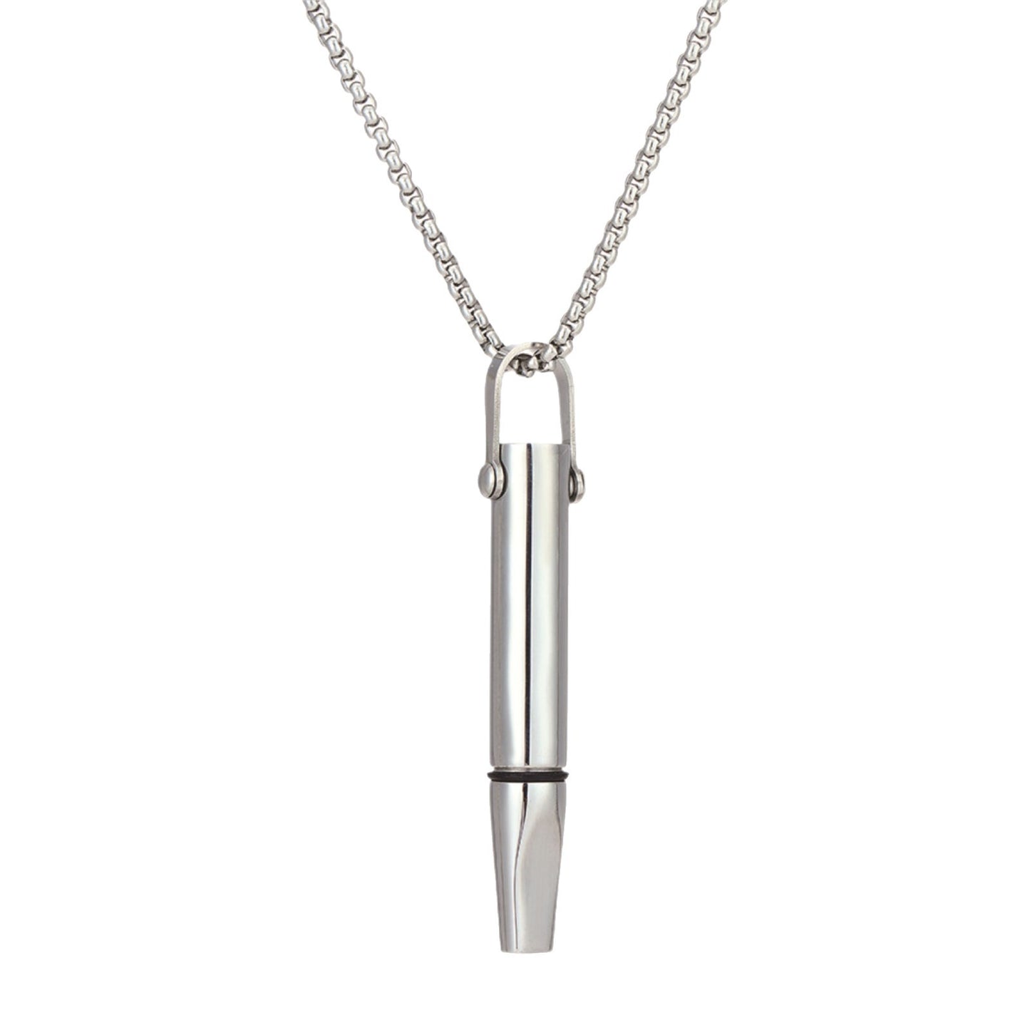 Elegant Titanium Steel Geometric Pendant Necklace