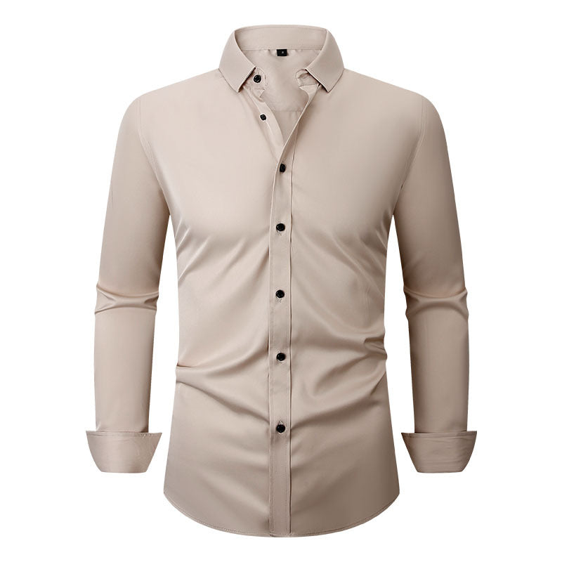 Men's Long Sleeve Business Shirt Four-Way Stretch