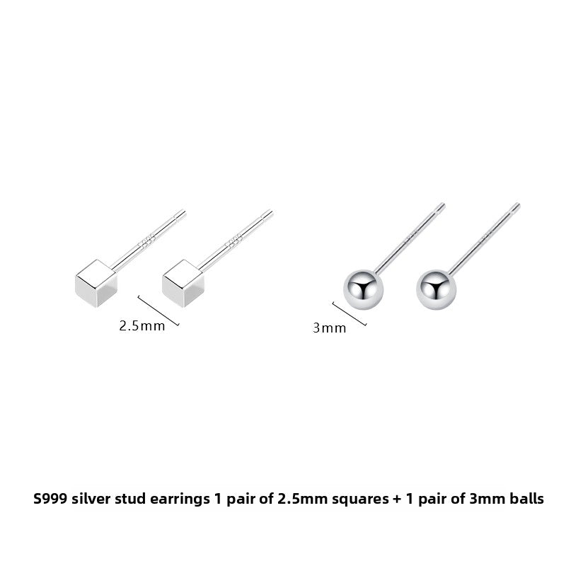 Sterling Silver Earrings for Women, Hypoallergenic Studs and Ear Sticks