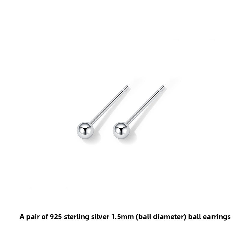 Sterling Silver Earrings for Women, Hypoallergenic Studs and Ear Sticks
