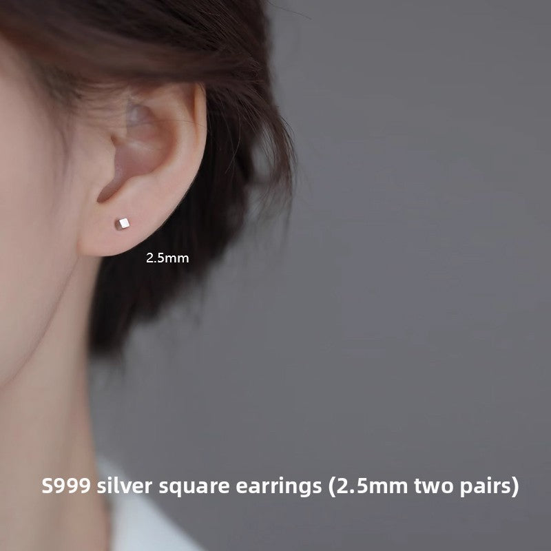 Sterling Silver Earrings for Women, Hypoallergenic Studs and Ear Sticks