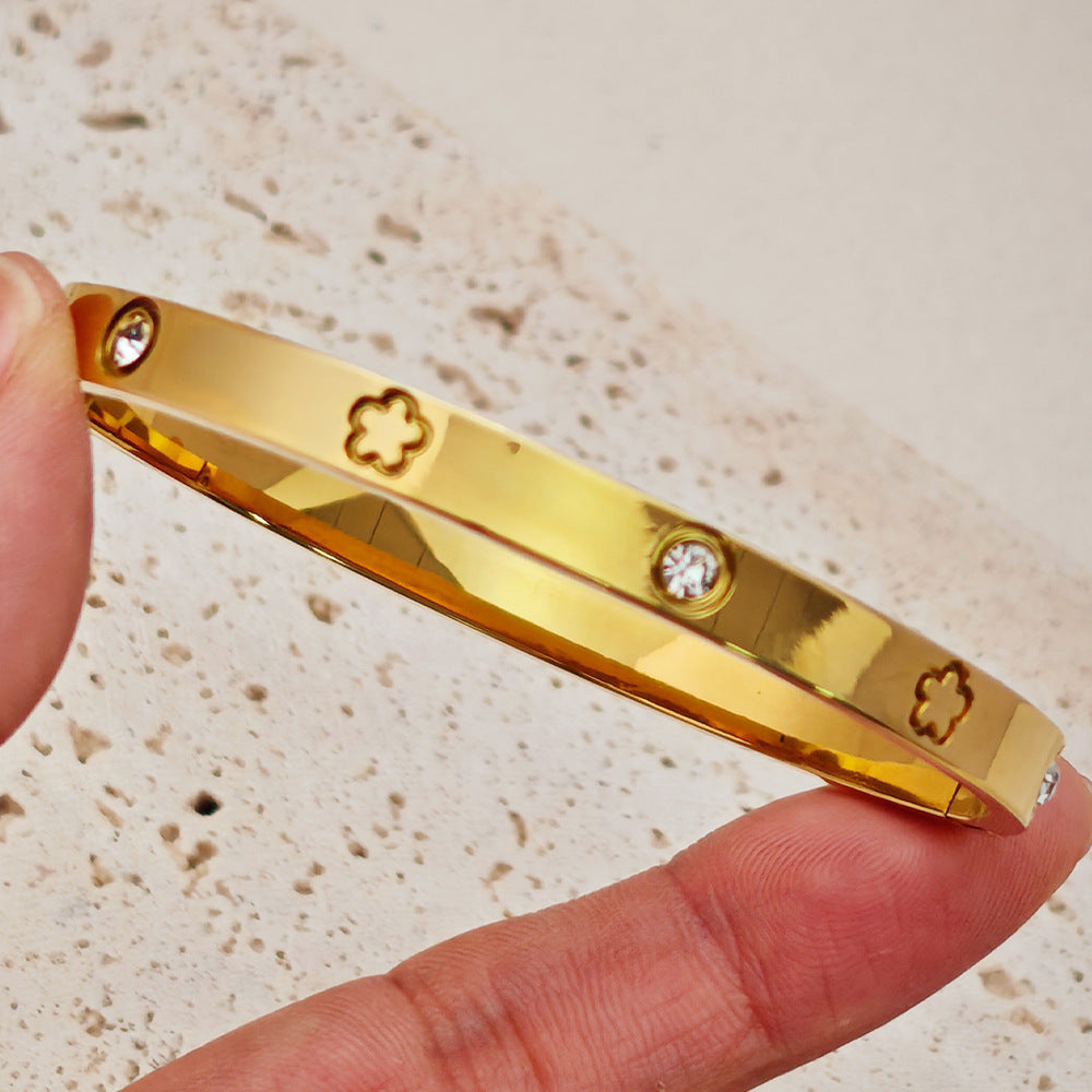 Fashion Stainless Steel Gold and Silver Bangles