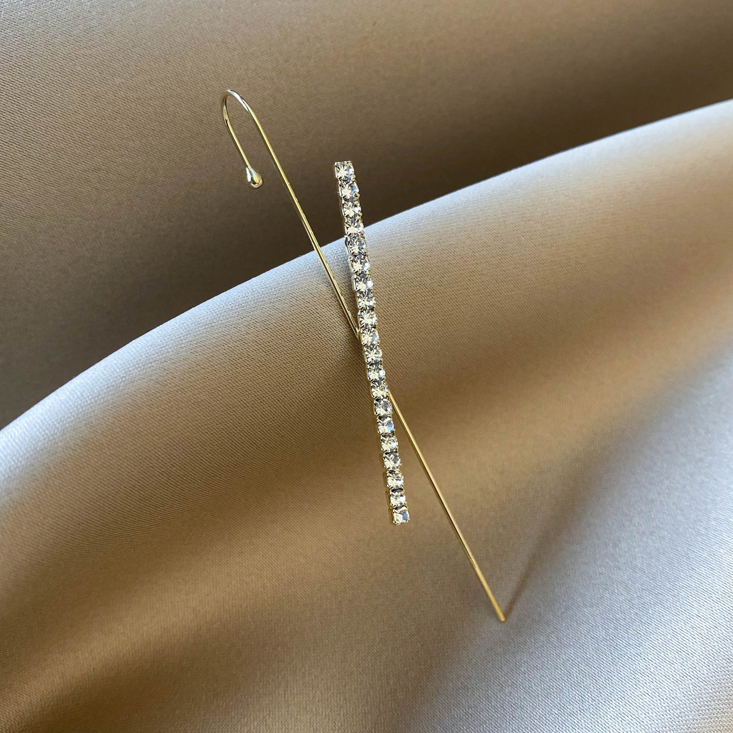 Sparkling rhinestone earrings