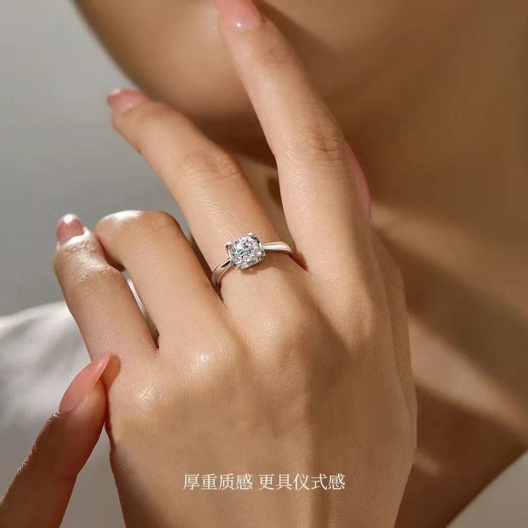 Mozambican diamond sterling silver ring