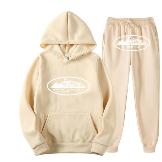 Loose hoodie set for trendy street wear