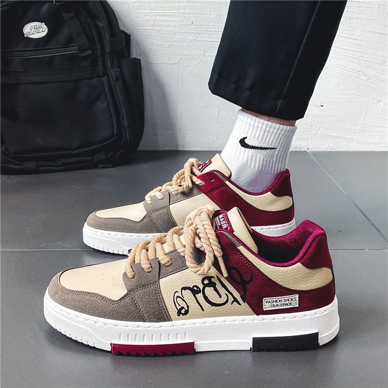 Men's Casual Lace-Up Board Shoes