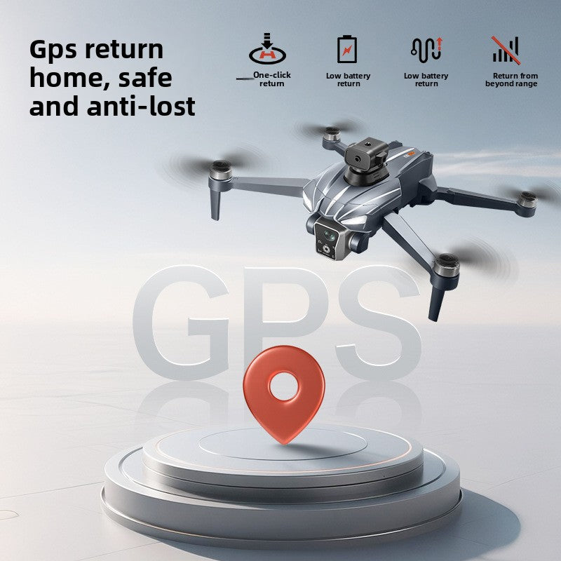 One-click return-to-home function for drones using GPS positioning system