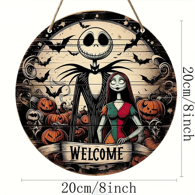 Halloween Stand Wooden Craft House Number Hanging Decoration