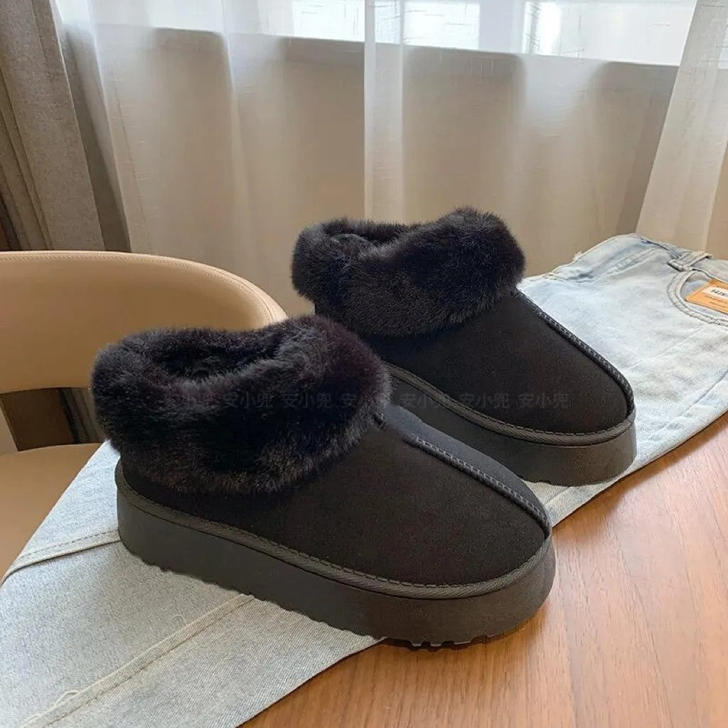 Thick-soled warm snow boots