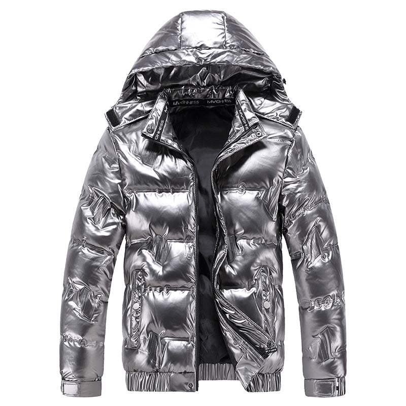 Men's Hooded Cotton-Padded Jacket Street Fashion Coat