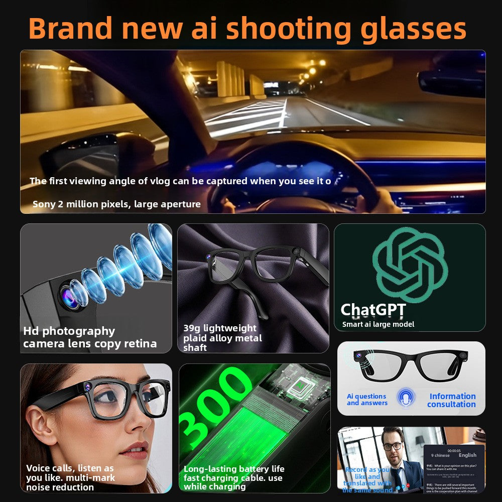 AI Smart Glasses with Camera