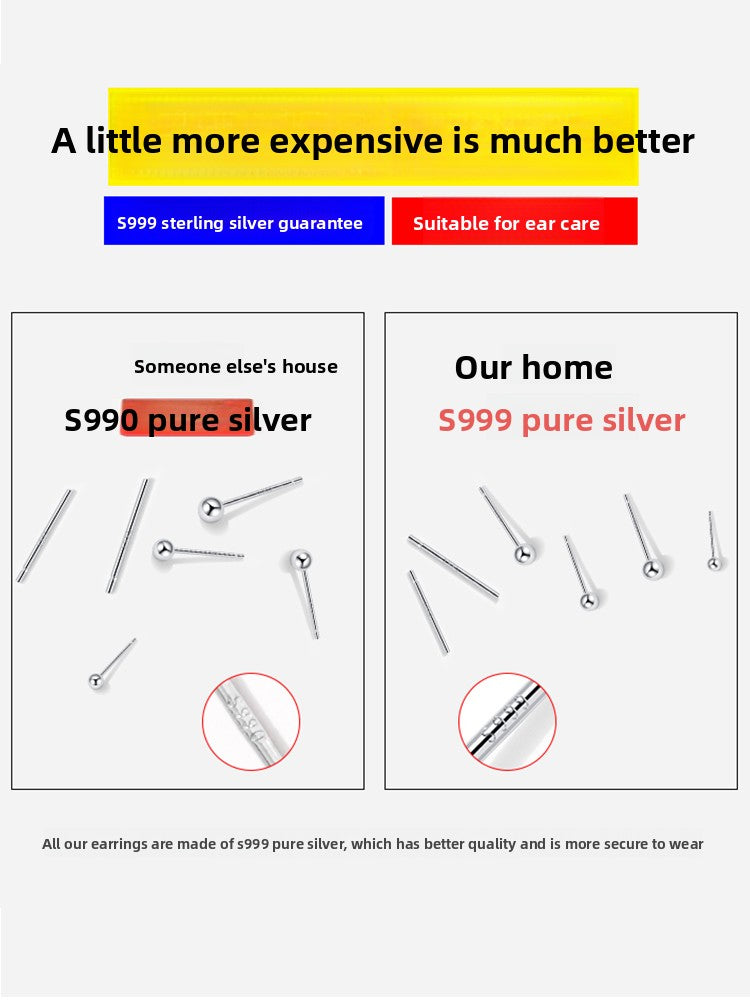 Sterling Silver Earrings for Women, Hypoallergenic Studs and Ear Sticks