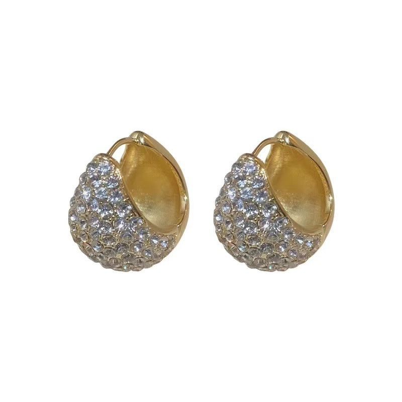 Luxury Diamond Basket Earrings for Women