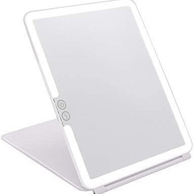 Portable LED Makeup Mirror with Three-Color Light