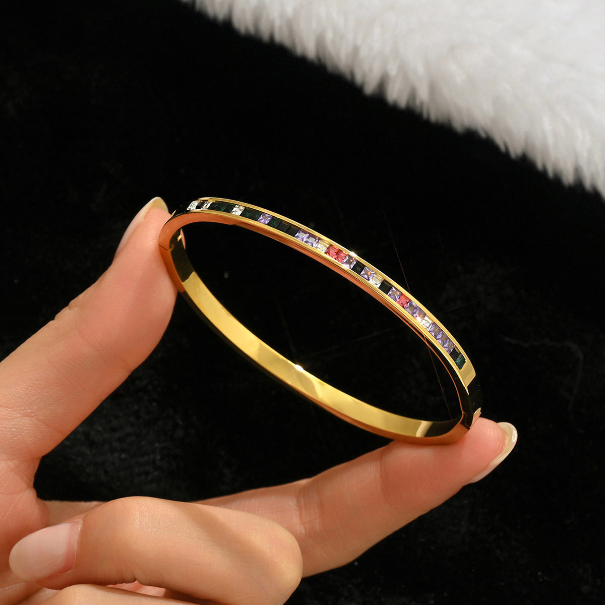 Fashion Stainless Steel Gold and Silver Bangles