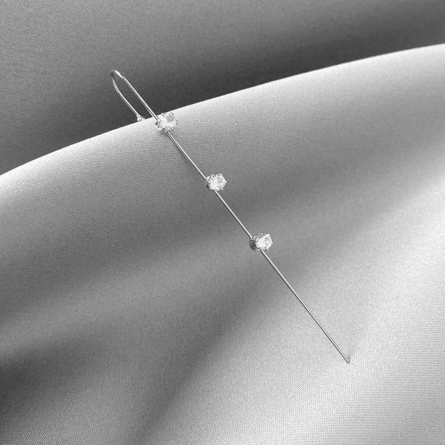 Sparkling rhinestone earrings