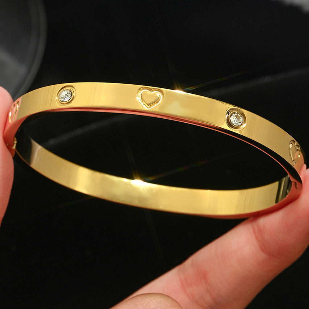 Fashion Stainless Steel Gold and Silver Bangles