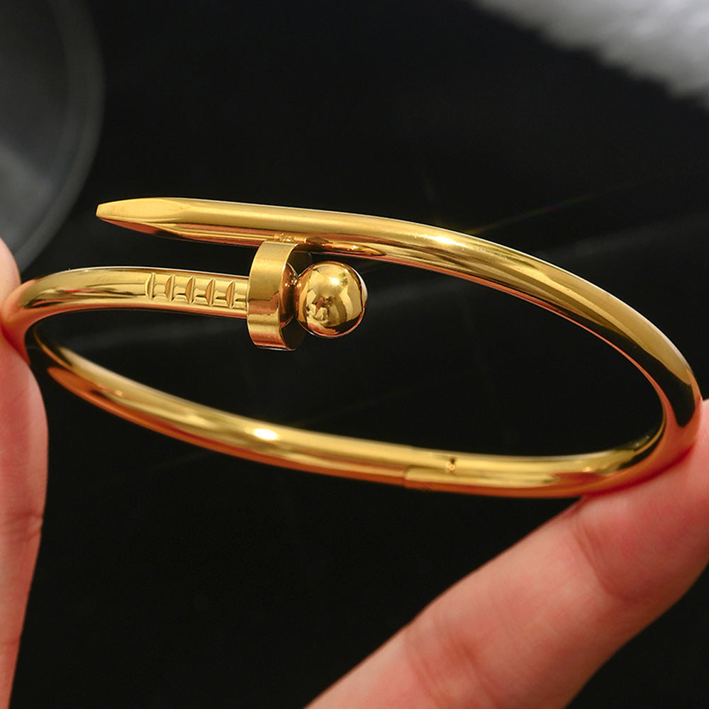 Fashion Stainless Steel Gold and Silver Bangles