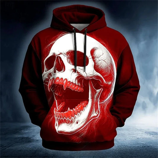 Men's 3D Print Hoodie Long Sleeve Pullover Streetwear