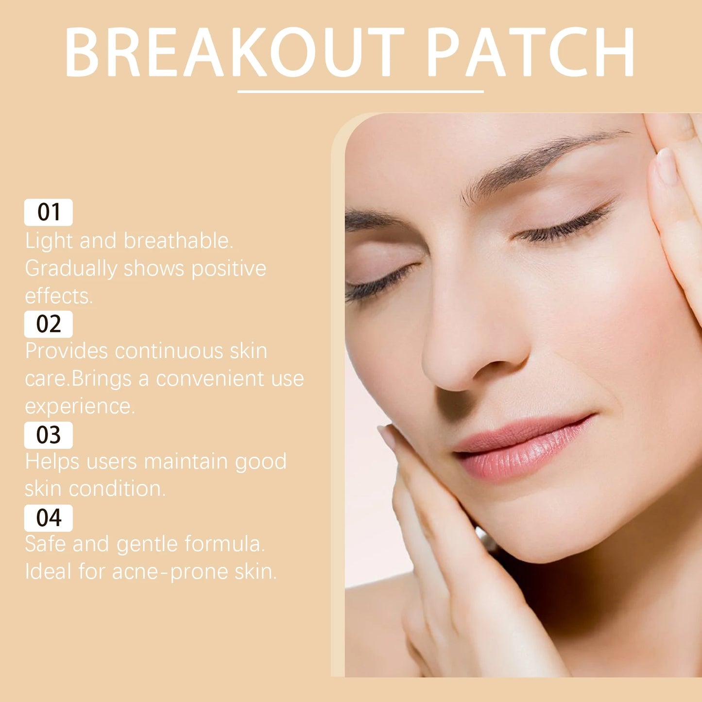 Large-Size Acne Patches Gently Cleanse And Care For Skin Hydrating And Moisturizing Improve Acne Daily Care Patches