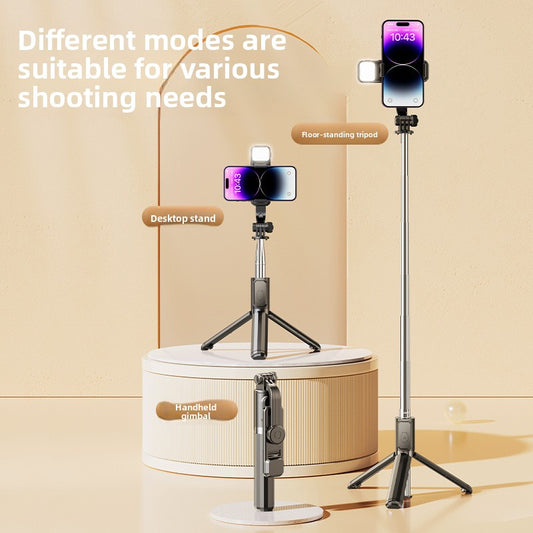 Bluetooth retractable tripod