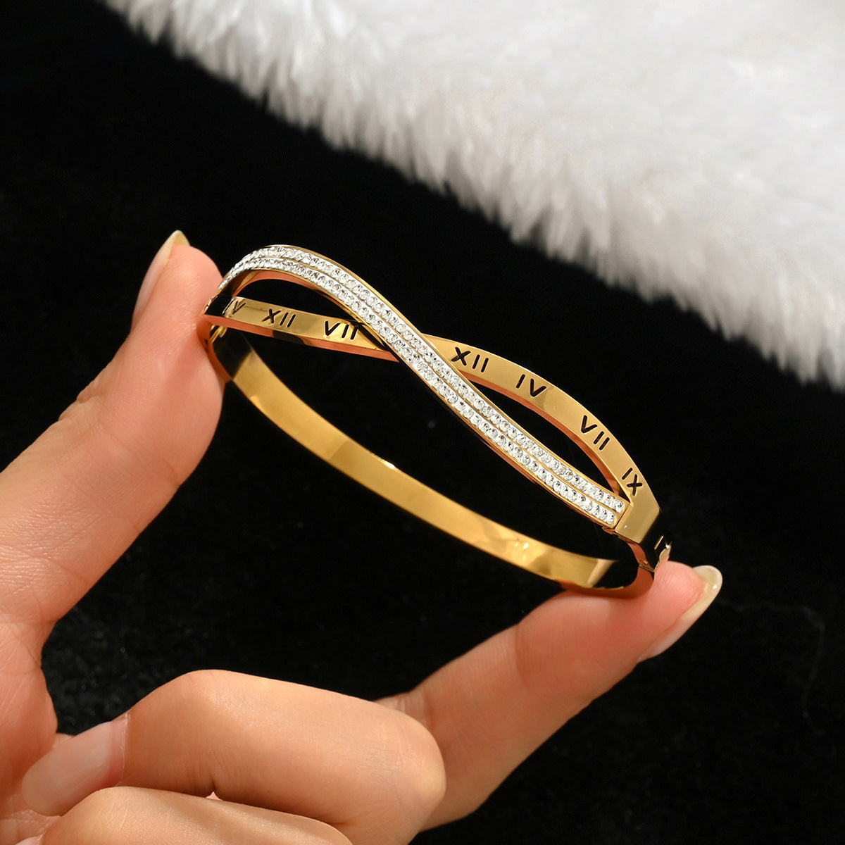 Fashion Stainless Steel Gold and Silver Bangles