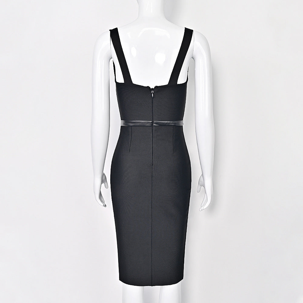 Leather Splicing Women's Clothing