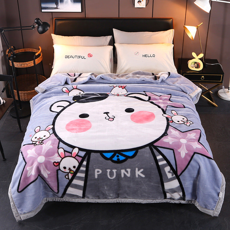 Thickened Raschel blanket